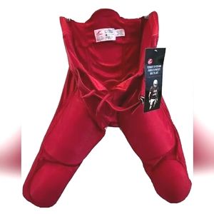 NEW Cramer Dazzle Game Padded Football Pants! Youth Size XL. Red. 3037